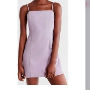 Urban Outfitters BDG lavender denim zip back dress.